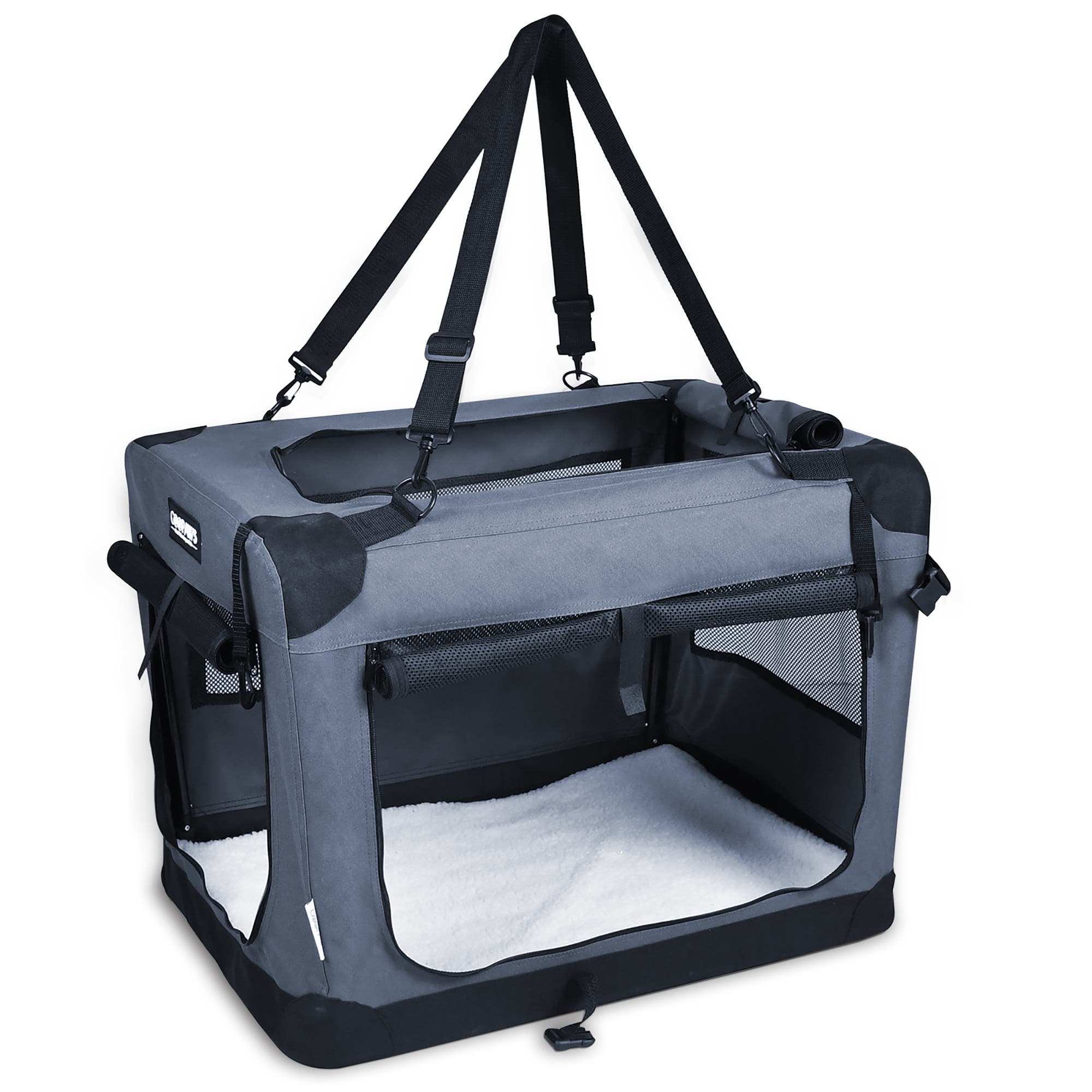 JESPET 36" Soft Pet Crate in Multicolored 