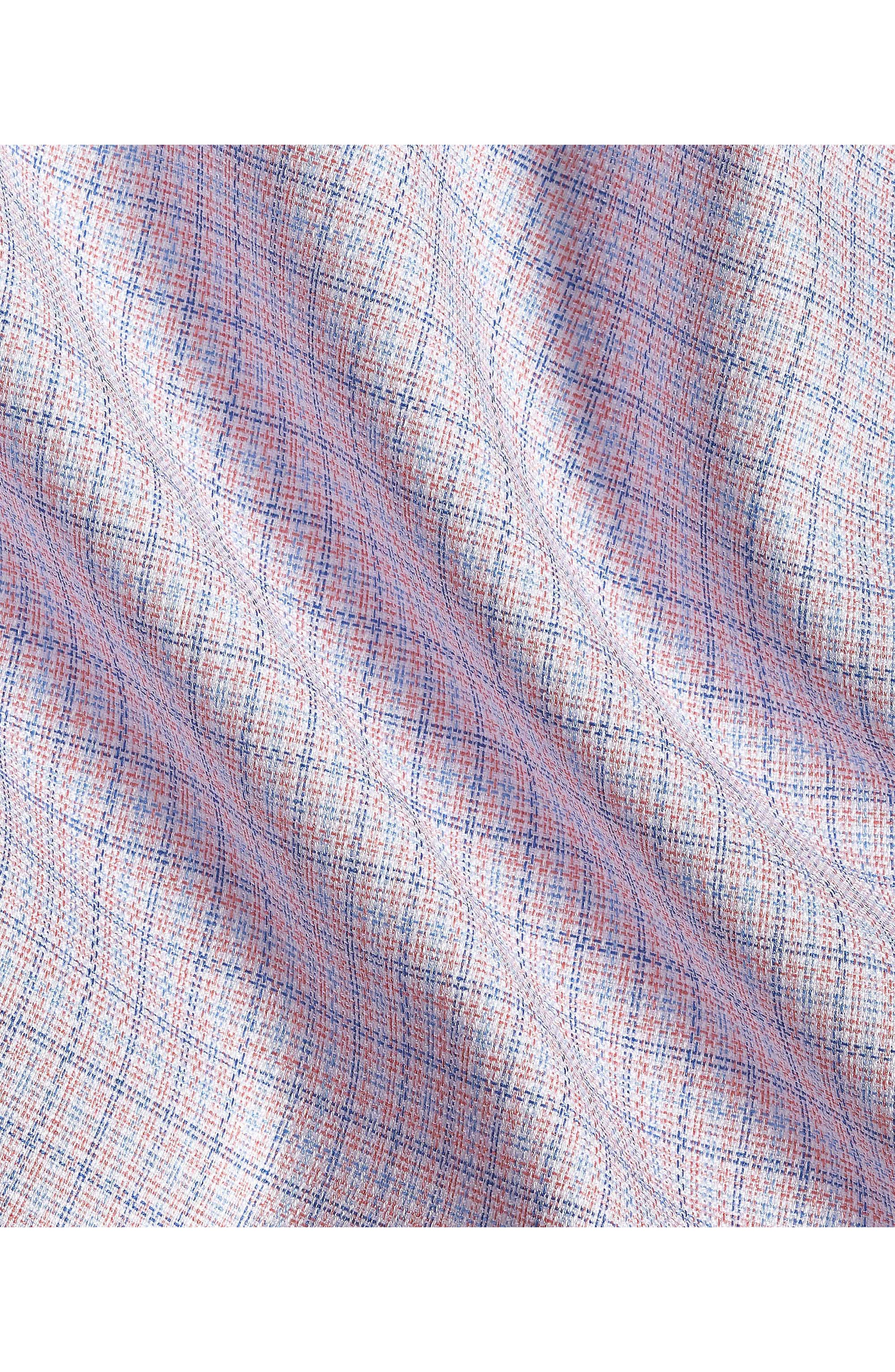 David Donahue Regular Fit Micro Dobby Check Shirt (Men) | Nordstrom