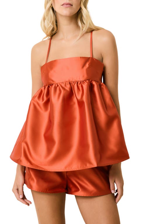 Solid & Striped The Yarden Babydoll Camisole In Orange