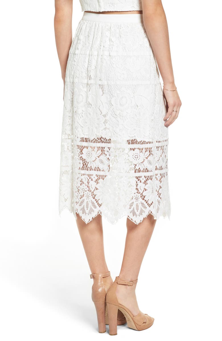 WAYF Newark Lace Skirt, Alternate, color,
