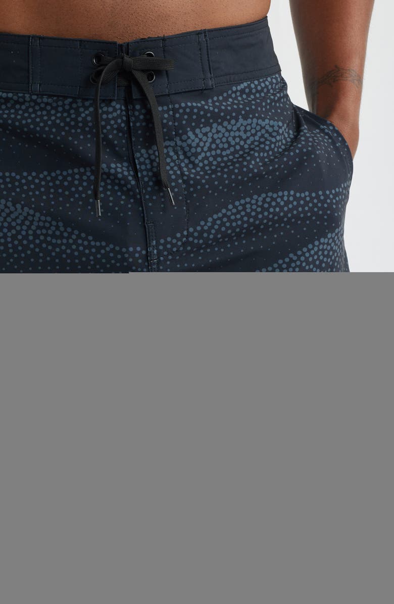 SANTO STUDIO Cole Houshmand Pro Board Shorts, Alternate, color, Black
