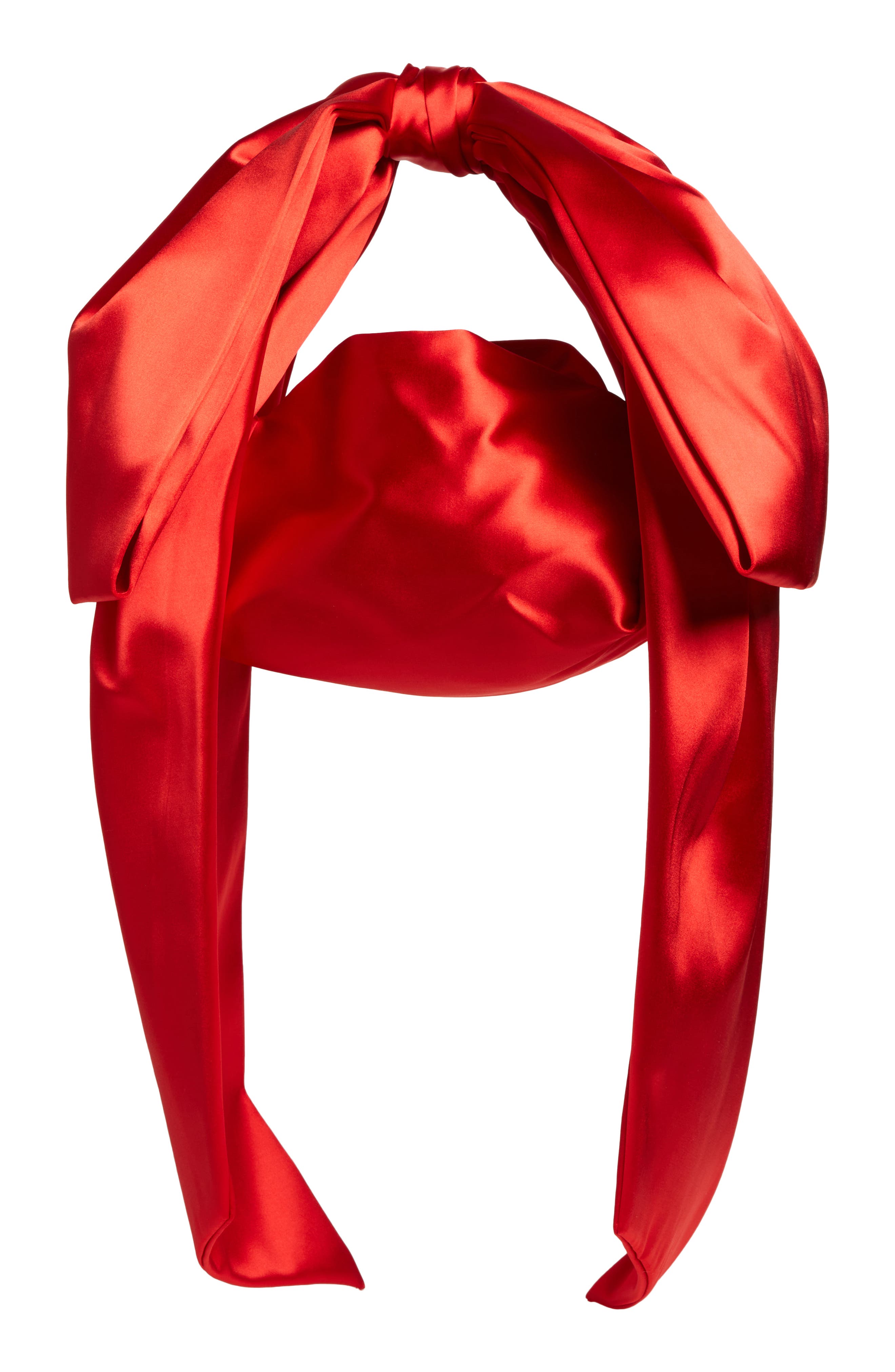 Sandy Liang Small Regalo Satin Handbag, Alternate, color, 