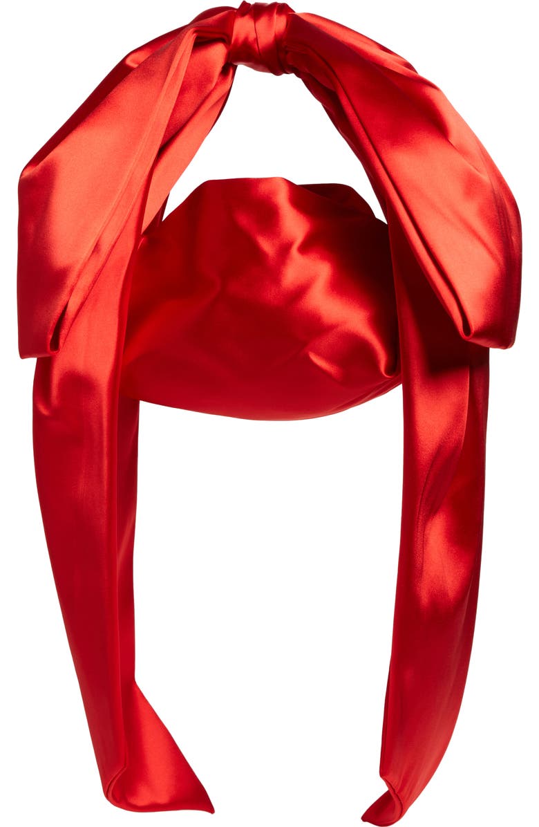 Sandy Liang Small Regalo Satin Handbag, Alternate, color,