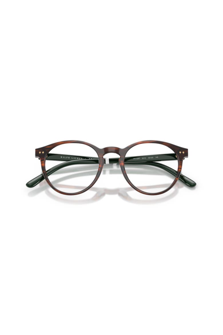 48mm Round optical glasses, Alternate, color, Brown