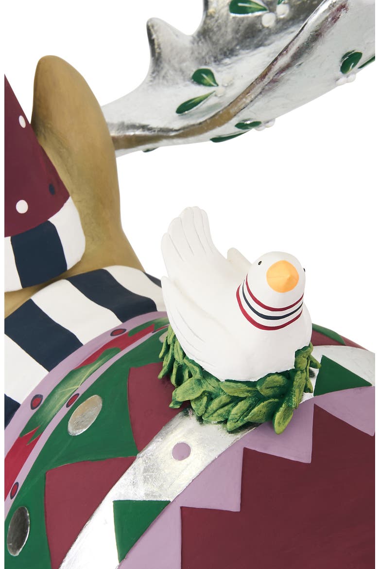 Patience Brewster Mooseltoe Decorative Object, Alternate, color, RED