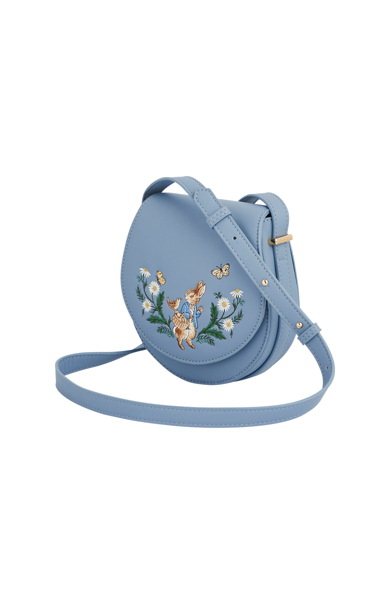 Fable England x Peter Rabbit Blue Saddle Purse, Alternate, color, Light Blue
