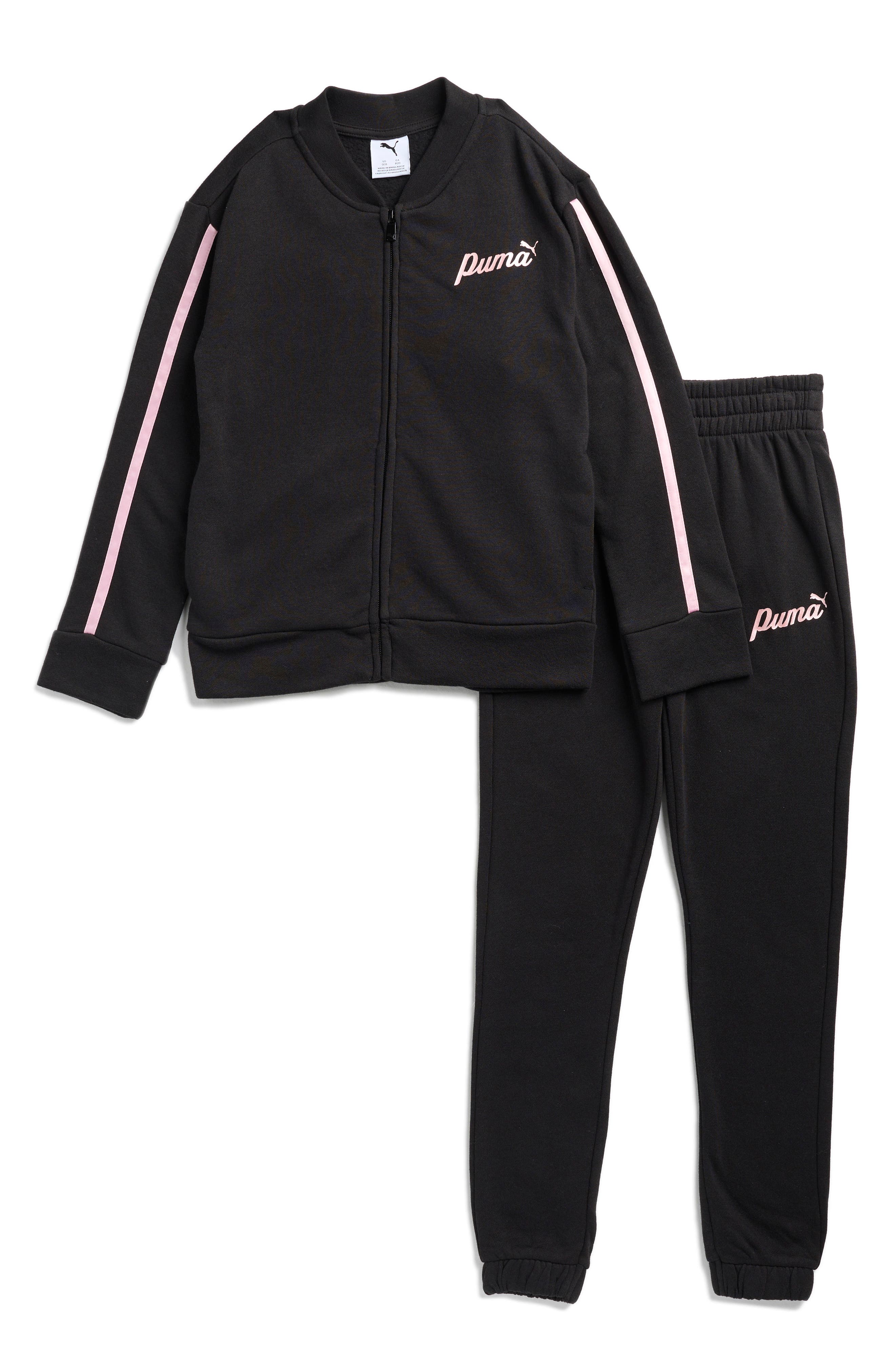 PUMA Kids' Logo Print Fleece Jacket & Pants Set