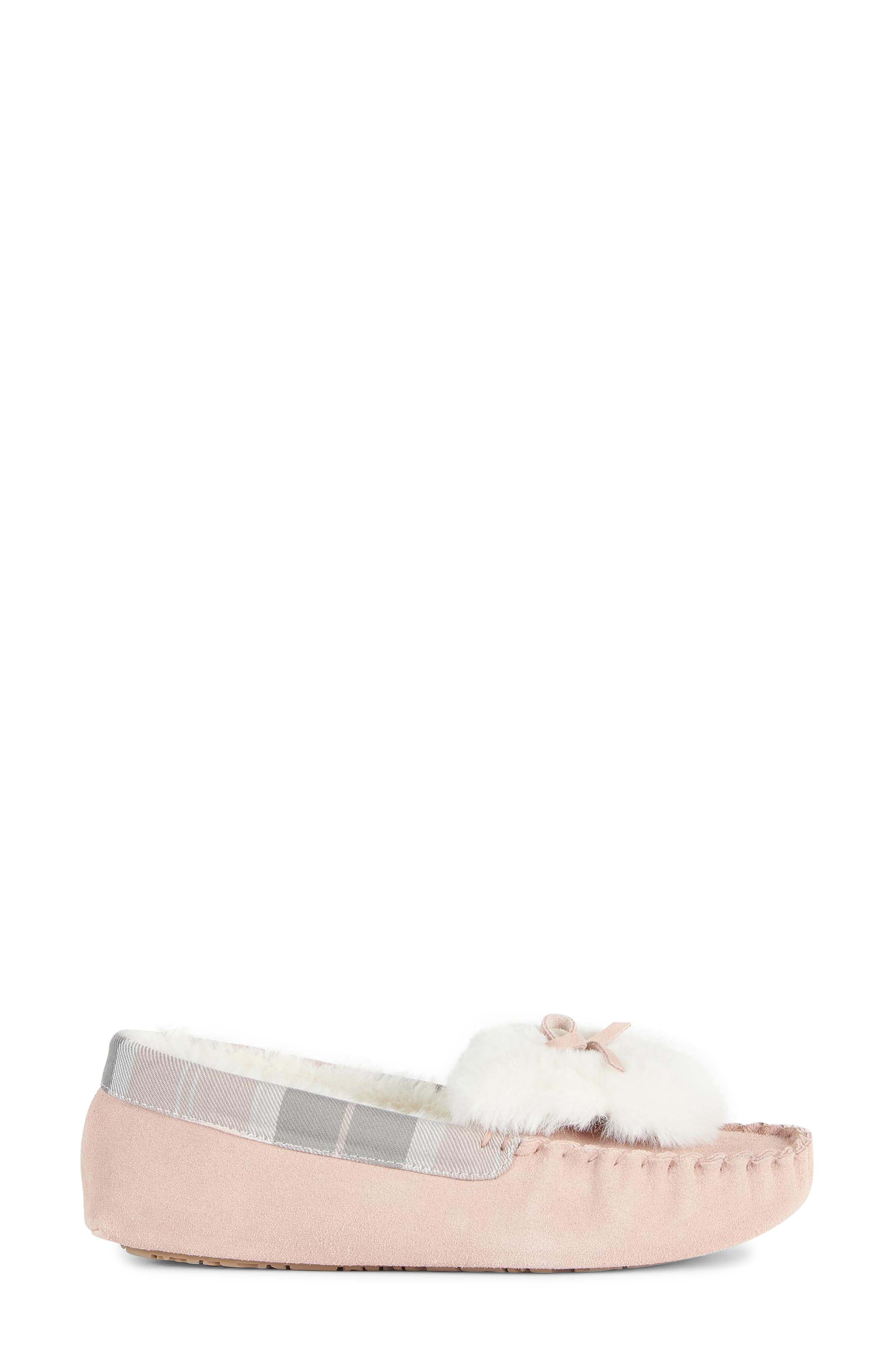 Darcie Faux Shearling Moccasin, Alternate, color, PINK SUEDE