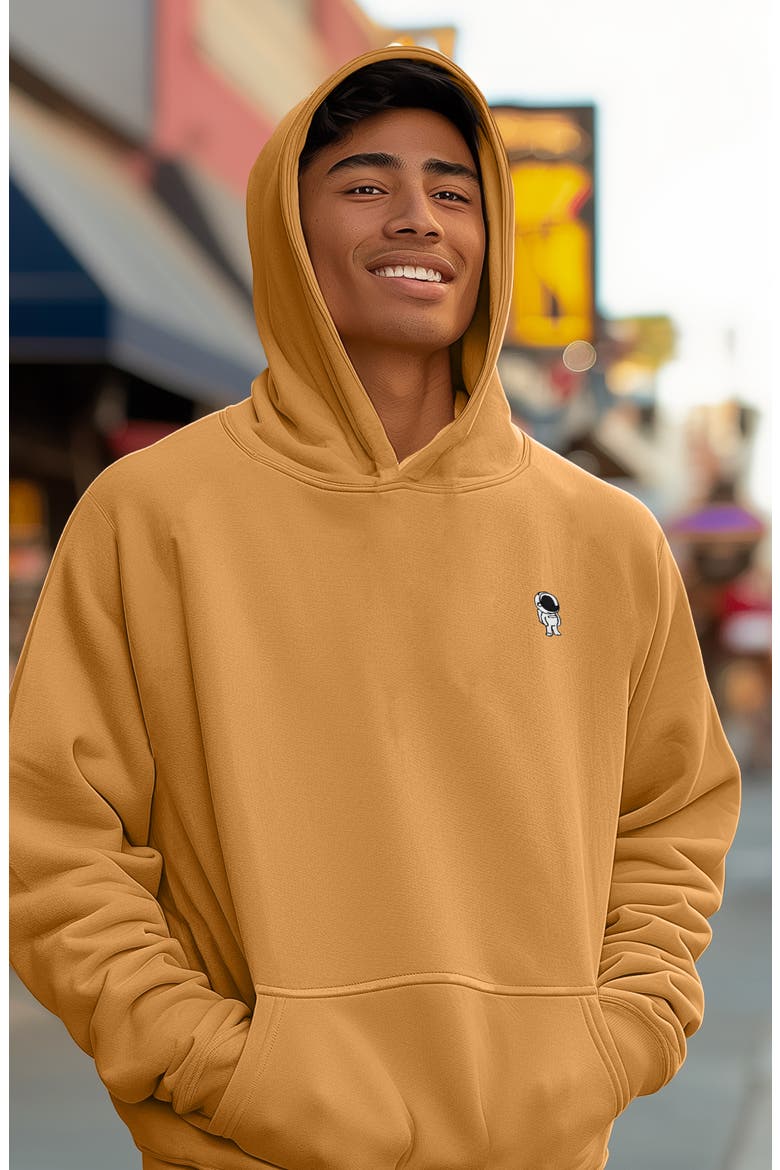 Astronaut Heavyweight Relaxed Hoodie, Alternate, color, Peanut