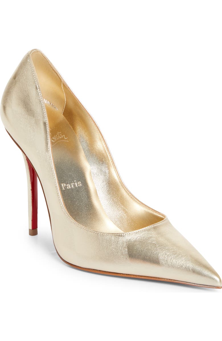 Christian Louboutin Miss Z Pointed Toe Pump, Main, color, Platino Chiaro