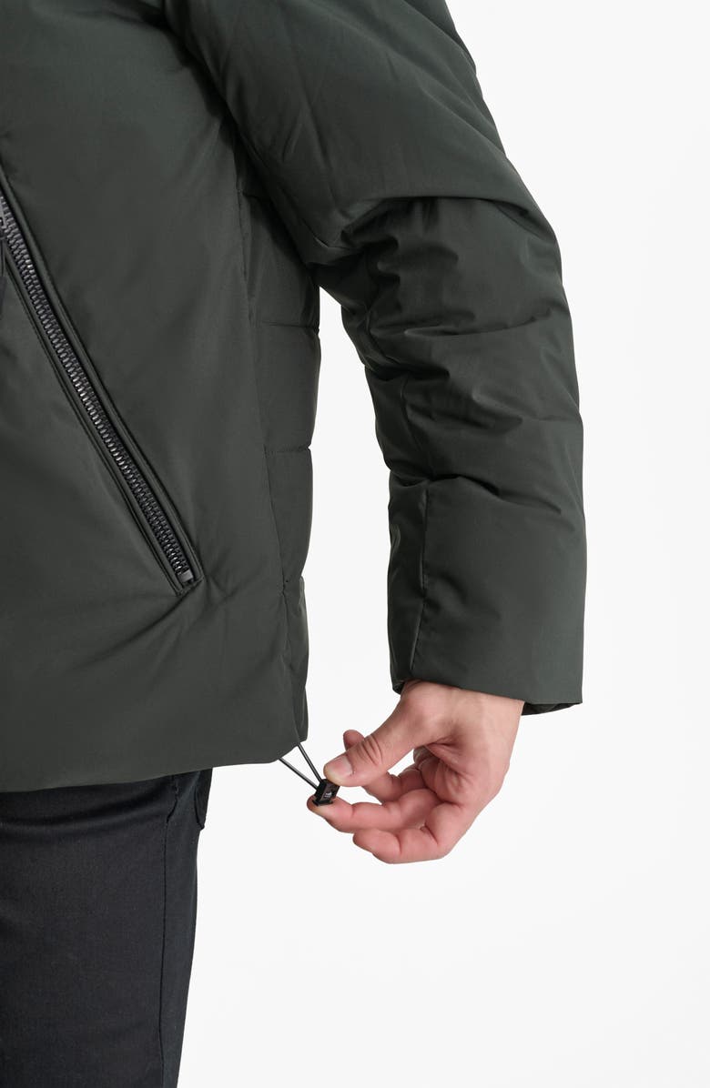 DKNY Stretch Polyester Puffer Jacket, Alternate, color, Olive