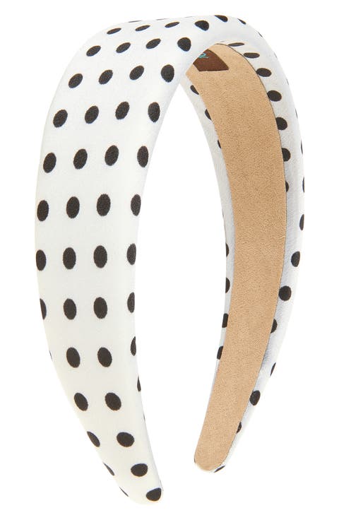 Wide Polka Dot Headband