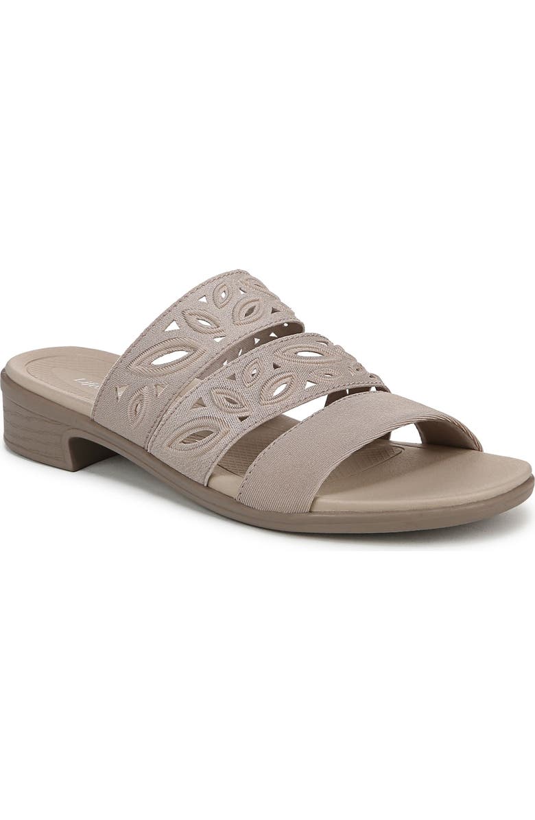 LifeStride Poppy Slide Sandal, Main, color, Simply Taupe
