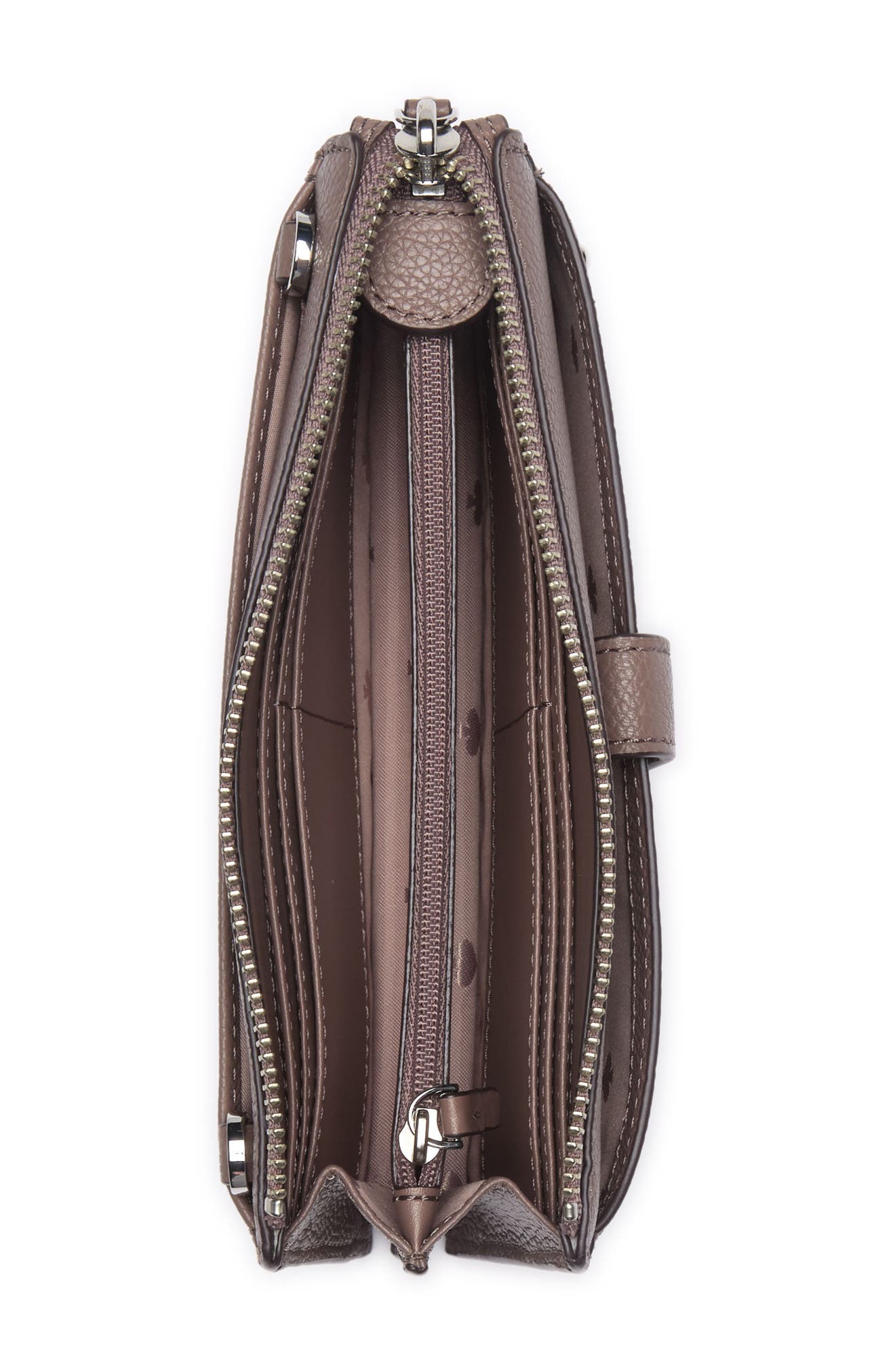 Kate Spade New York alegra studded leather wallet, Alternate, color, 