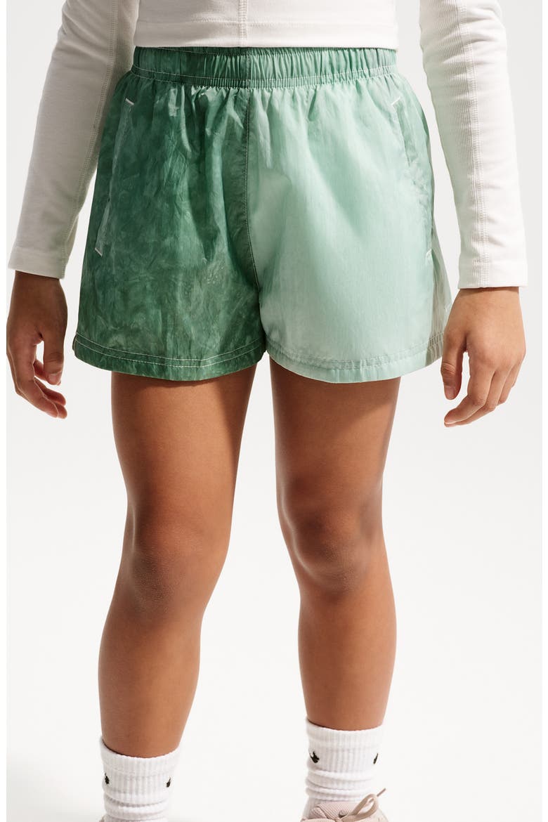 Kids' Sportswear Club Woven Shorts, Alternate, color, BARELY GREEN/ SOFT PEARL