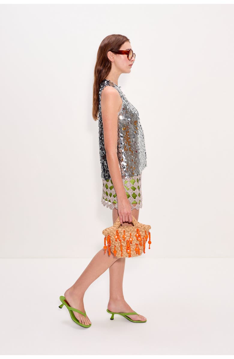 SIMONMILLER Shirley Sequin Top, Alternate, color, Satellite Silver