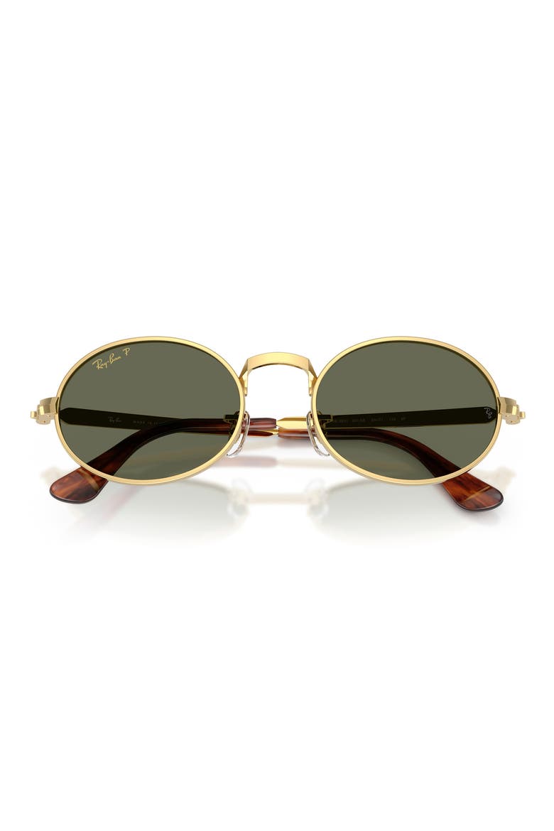 A$AP Rocky 54mm Polarized Oval Sunglasses, Alternate, color, ARISTA / POLAR GREEN