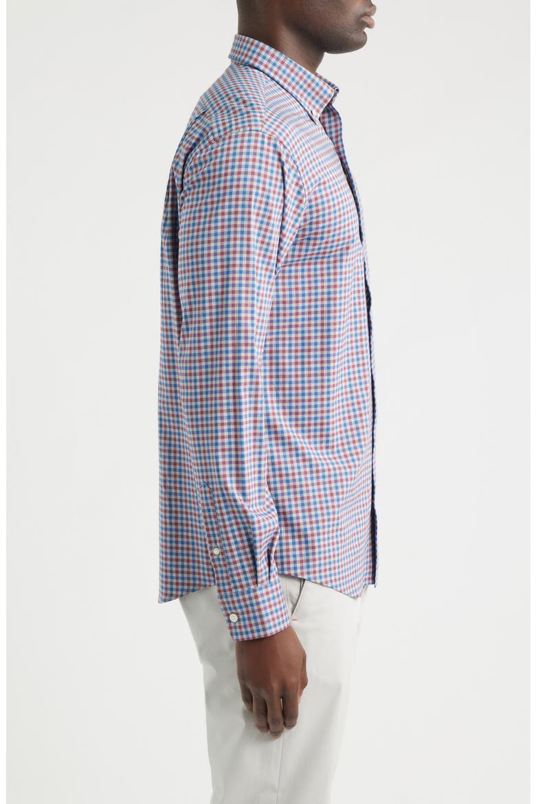 Chatham Gingham Performance Shirt, Alternate, color, GRAY