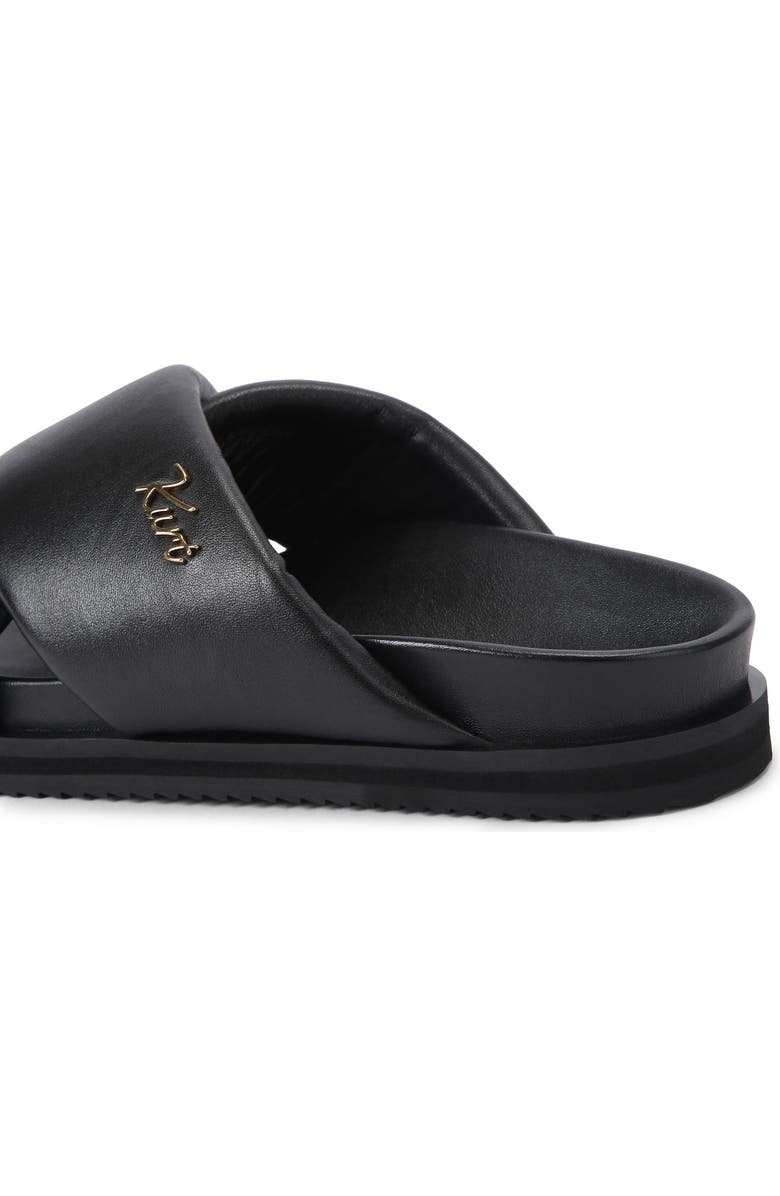 Kurt Geiger London Baron Cross Strap Slide Sandal, Alternate, color, Black