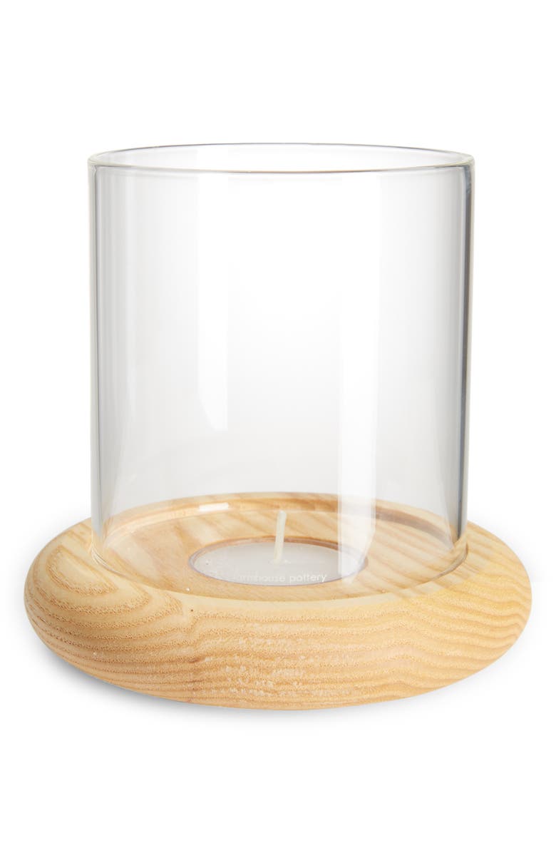 Farmhouse Pottery Donut Tealight Hurricane, Main, color, 