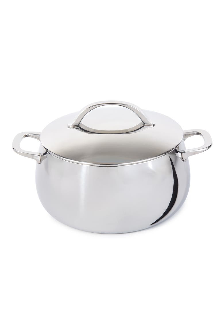 Belly Tri-Ply Stainless Steel Stockpot, Main, color, STELLAR