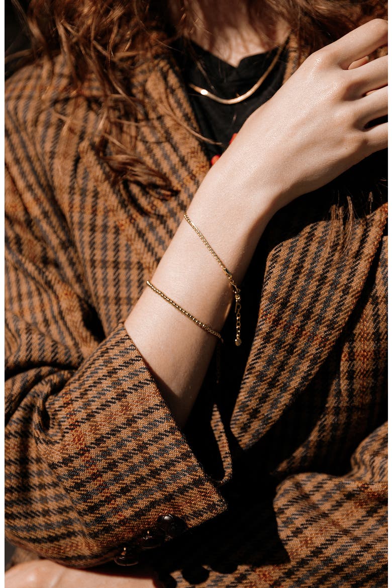 The Beaded Chain Bracelet, Alternate, color, GOLD