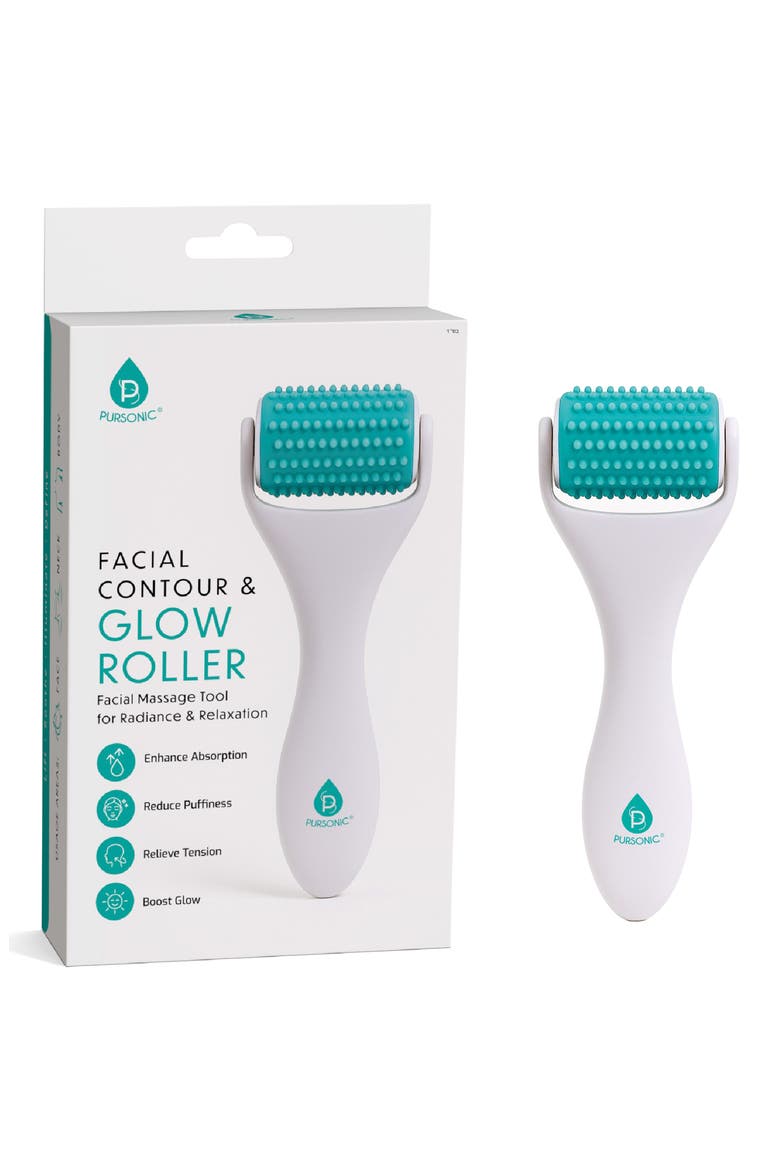 Facial Contour & Glow Roller, Main, color, WHITE