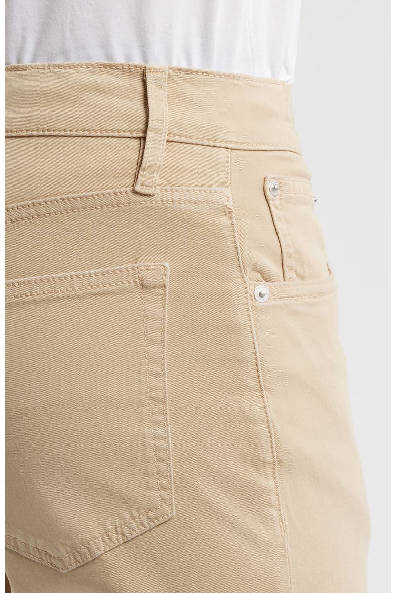 Modern Straight Leg Five-Pocket Twill Pants, Alternate, color, BEIGE
