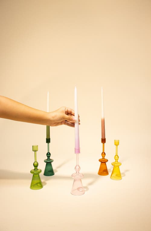 Casa Amarosa Glass Candle Holder