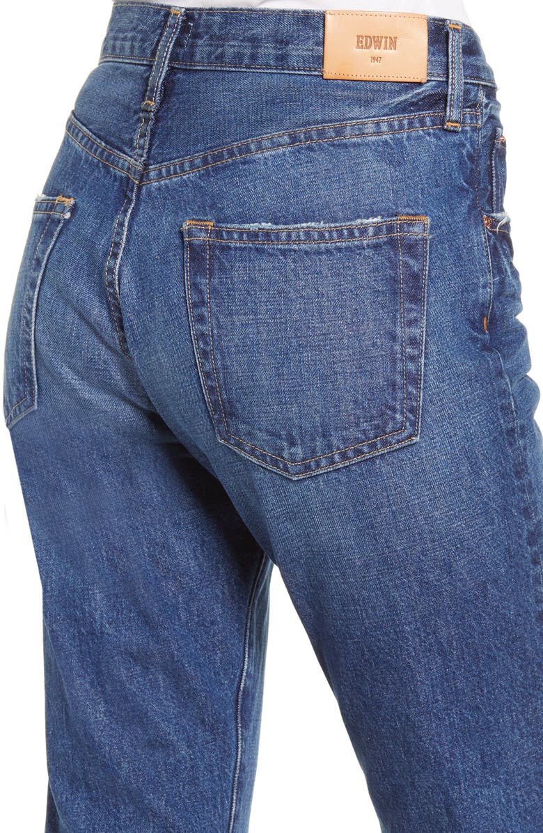 EDWIN Hana Nonstretch High Waist Crop Jeans, Alternate, color,