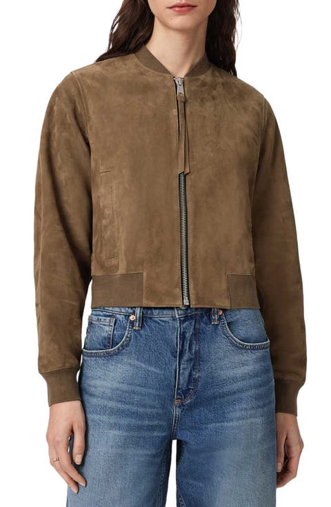 Orten Suede Bomber Jacket