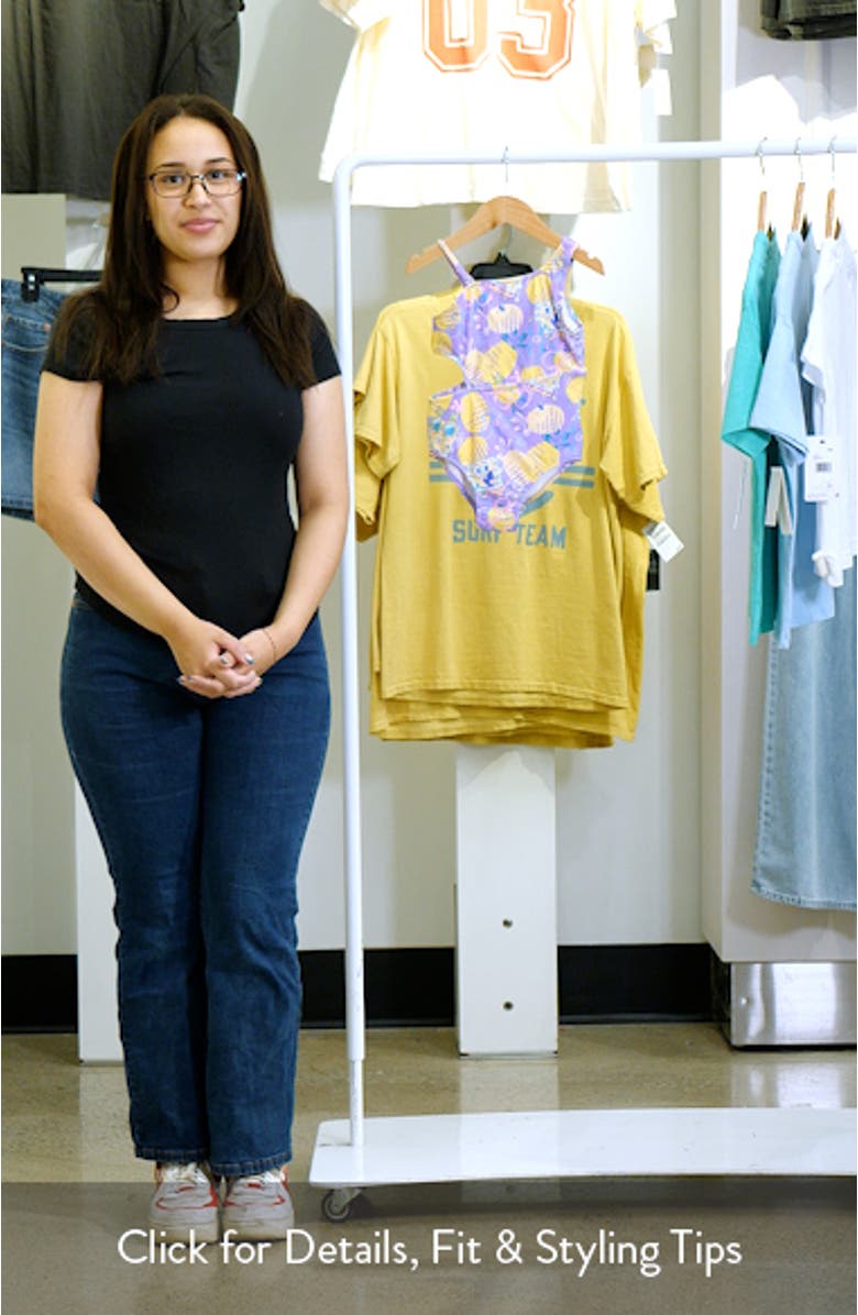 Kids' Cutout One-Piece Swimsuit, sales video thumbnail