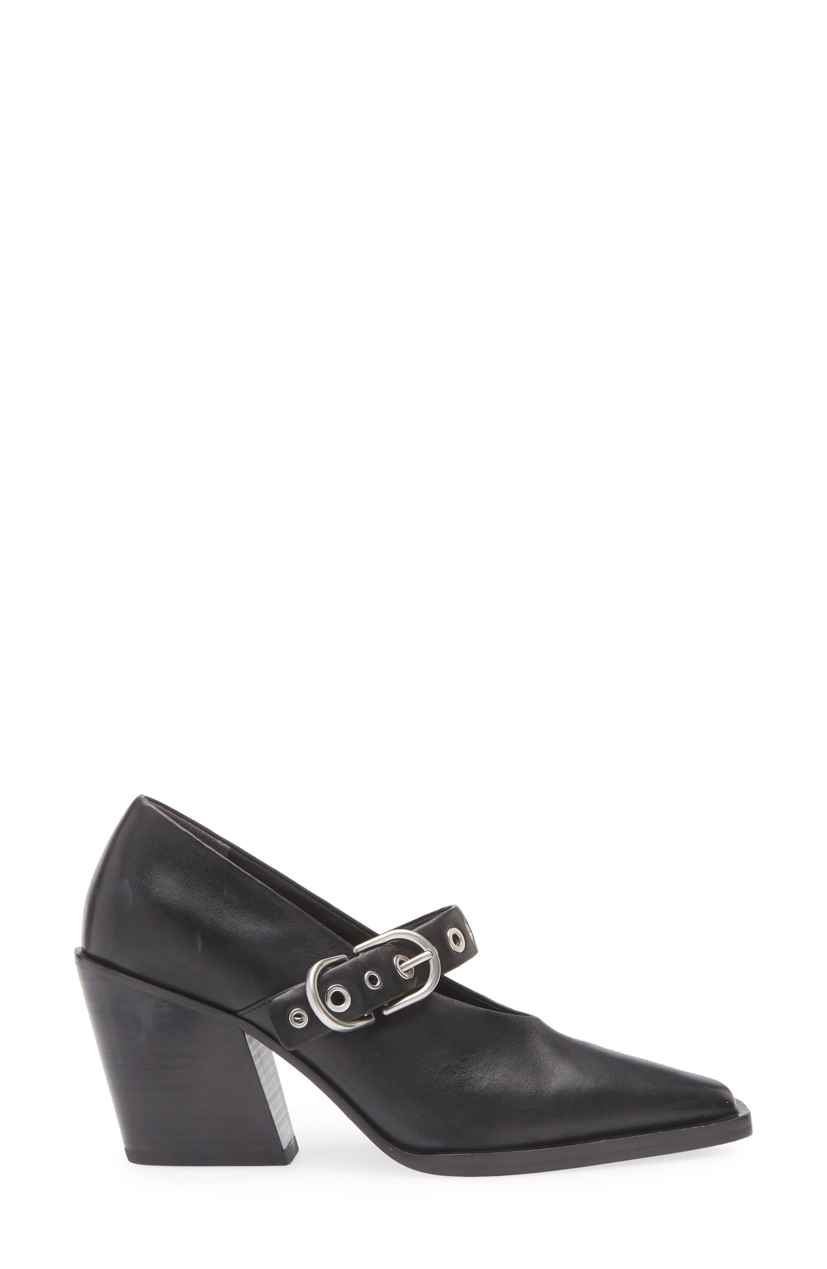 rag & bone Joni Mary Jane Pump, Alternate, color, Black Leather