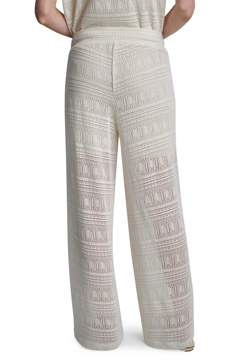 Open Stitch Drawstring Pants, Alternate, color, COCONUT