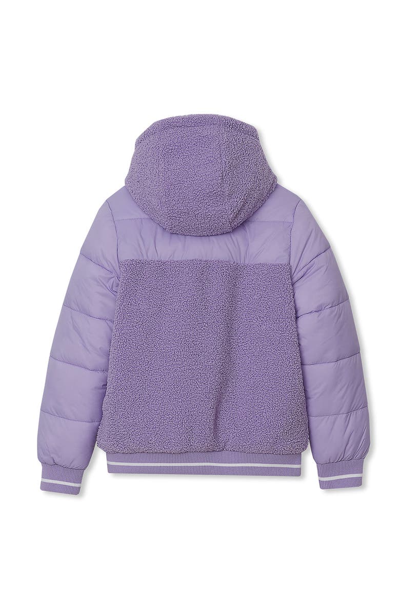Kids Water Resistant Reversible Jacket, Alternate, color, Lilac Breeze