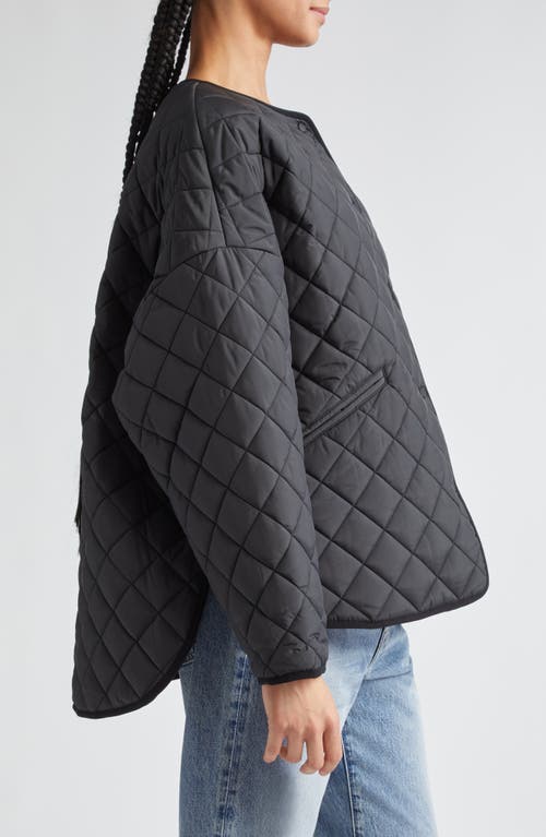 Totême Toteme Oversize Quilted Jacket In Black