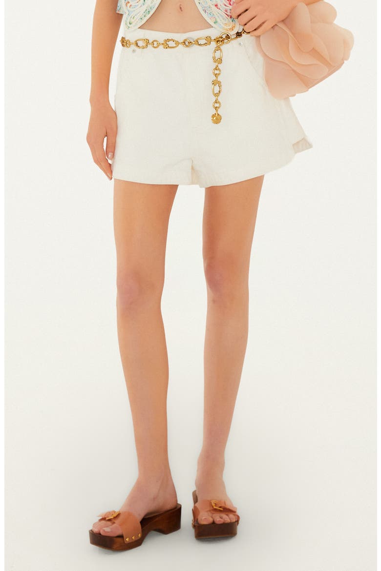 Cotton Canvas Boat Shorts, Main, color, WHITE