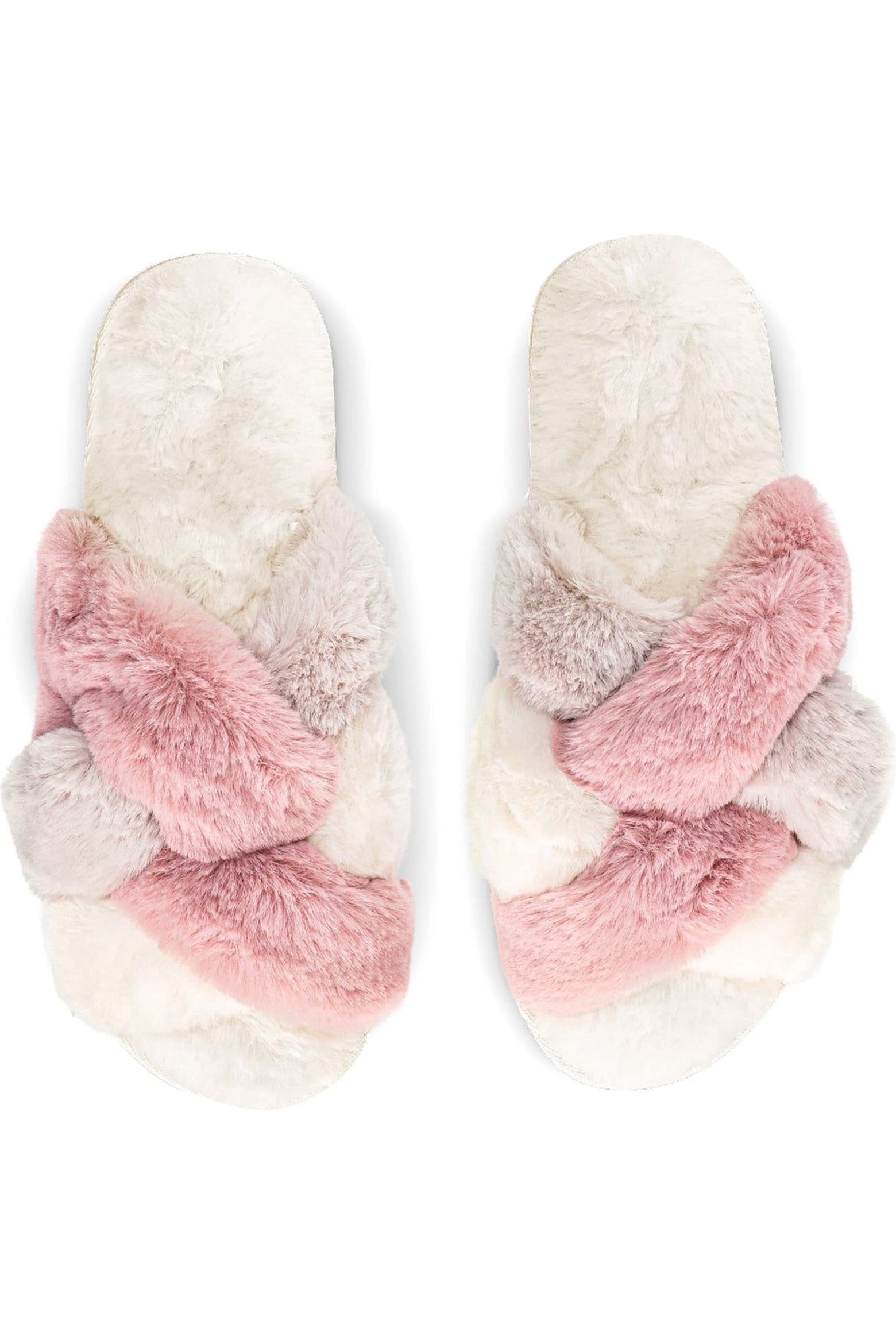 Scuff MeMoi Weave Faux Fur Scuff Slipper (Women) | Nordstrom
