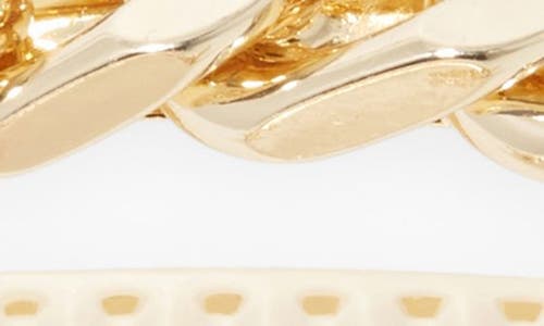 Tasha Set Of 2 Chain Link Barrettes In Gold