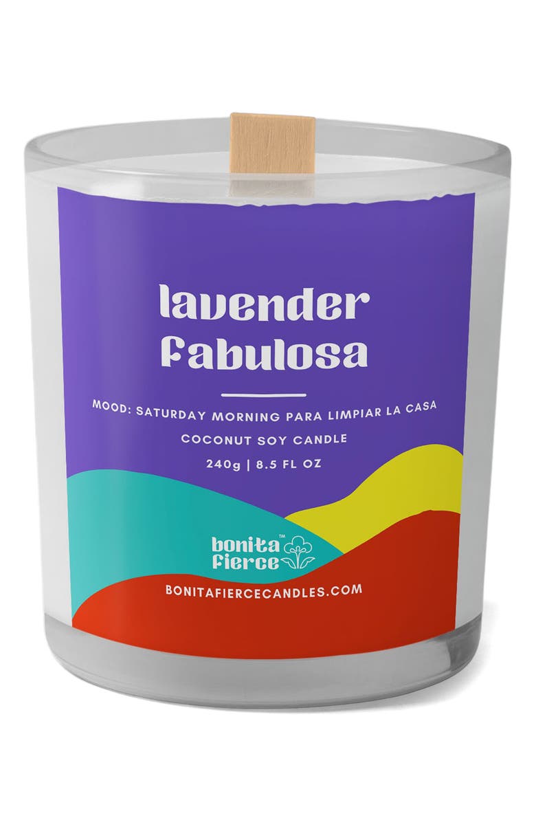 Bonita Fierce Lavender Fabulosa Candle, Main, color, 