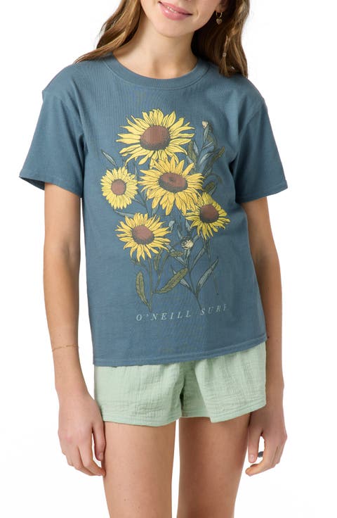 Kids' Botanic Blossom Cotton Graphic T-Shirt (Big Kid)