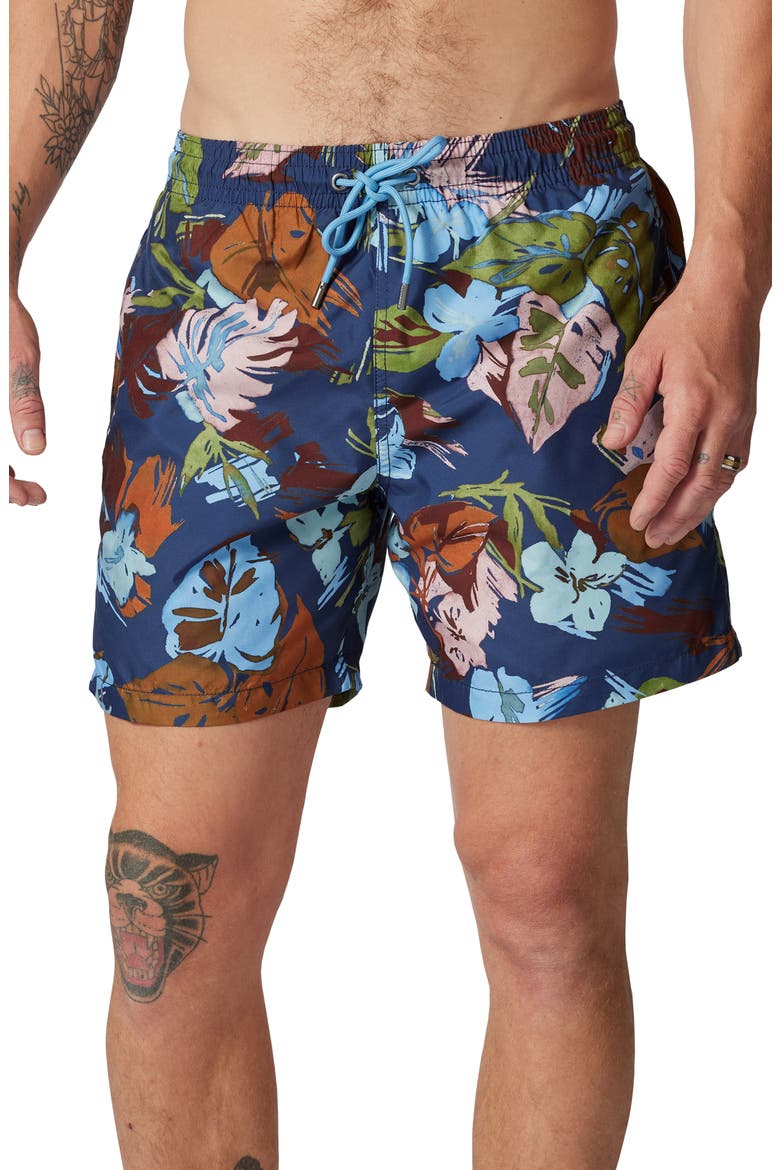 Dartmoor Bay Swim Trunks, Main, color, AZURE