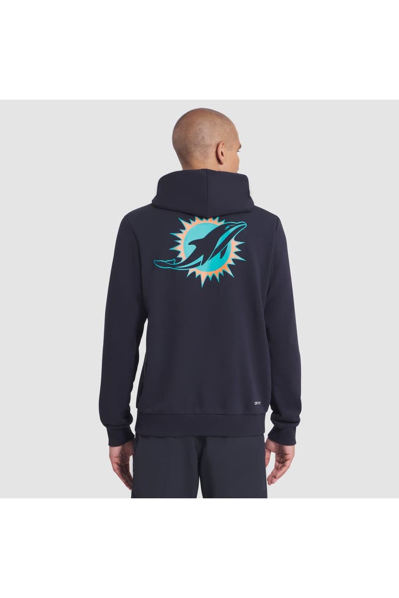 Men's Nike Pitch Blue Miami Dolphins 2025 Rivalries Collection Standard Issue Sideline Dri-FIT Hoodie, Alternate, color, Navy