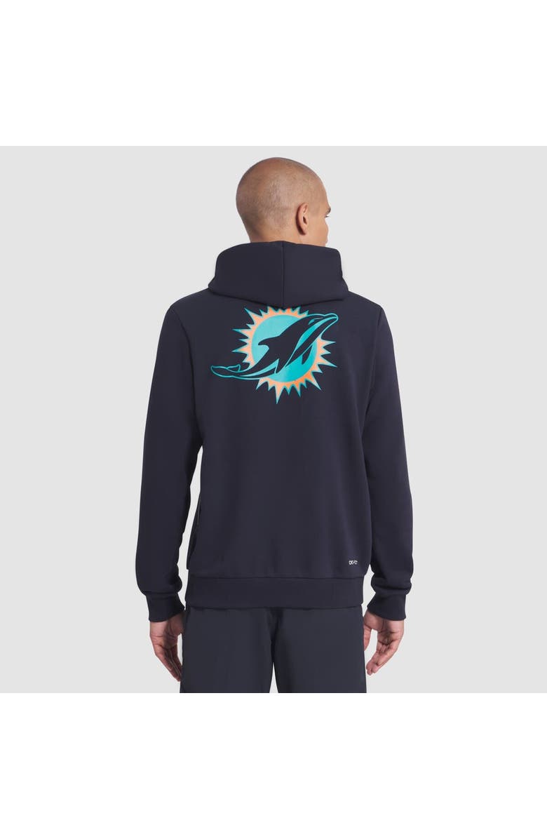 Nike Men's Nike Pitch Blue Miami Dolphins 2025 Rivalries Collection Standard Issue Sideline Dri-FIT Hoodie, Alternate, color, Navy