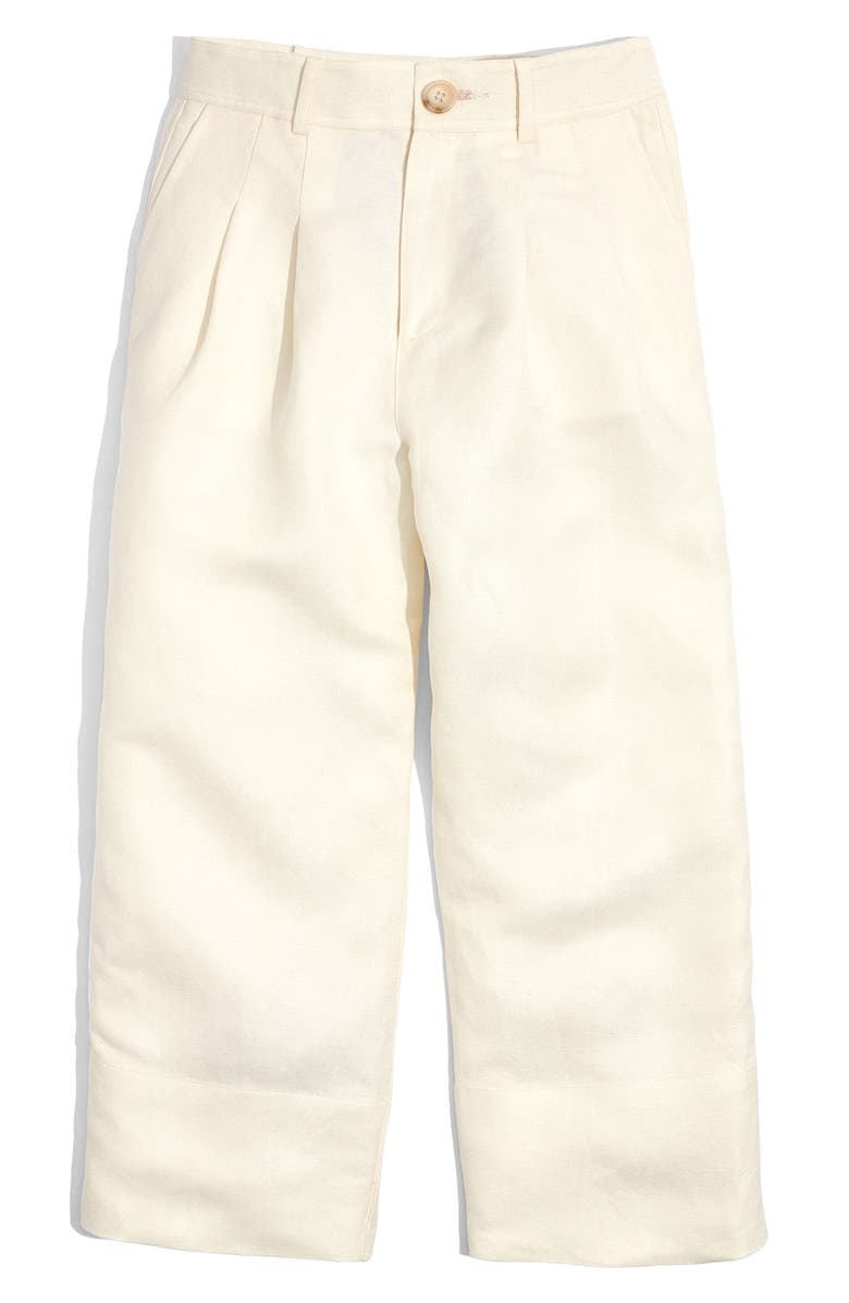 Madewell Linen Blend Wide Leg Pants, Alternate, color, 