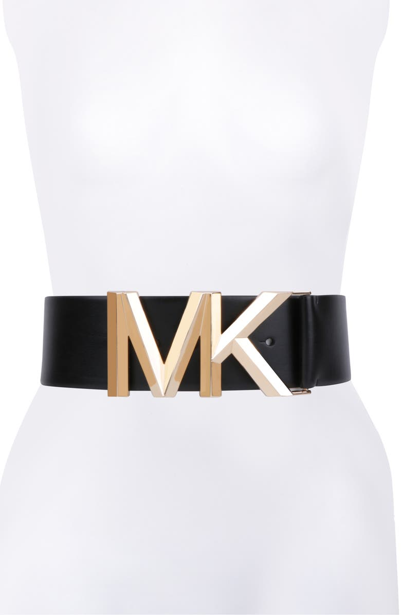 MICHAEL Michael Kors Michael Kors Women's Wide Logo Belt, Main, color,
