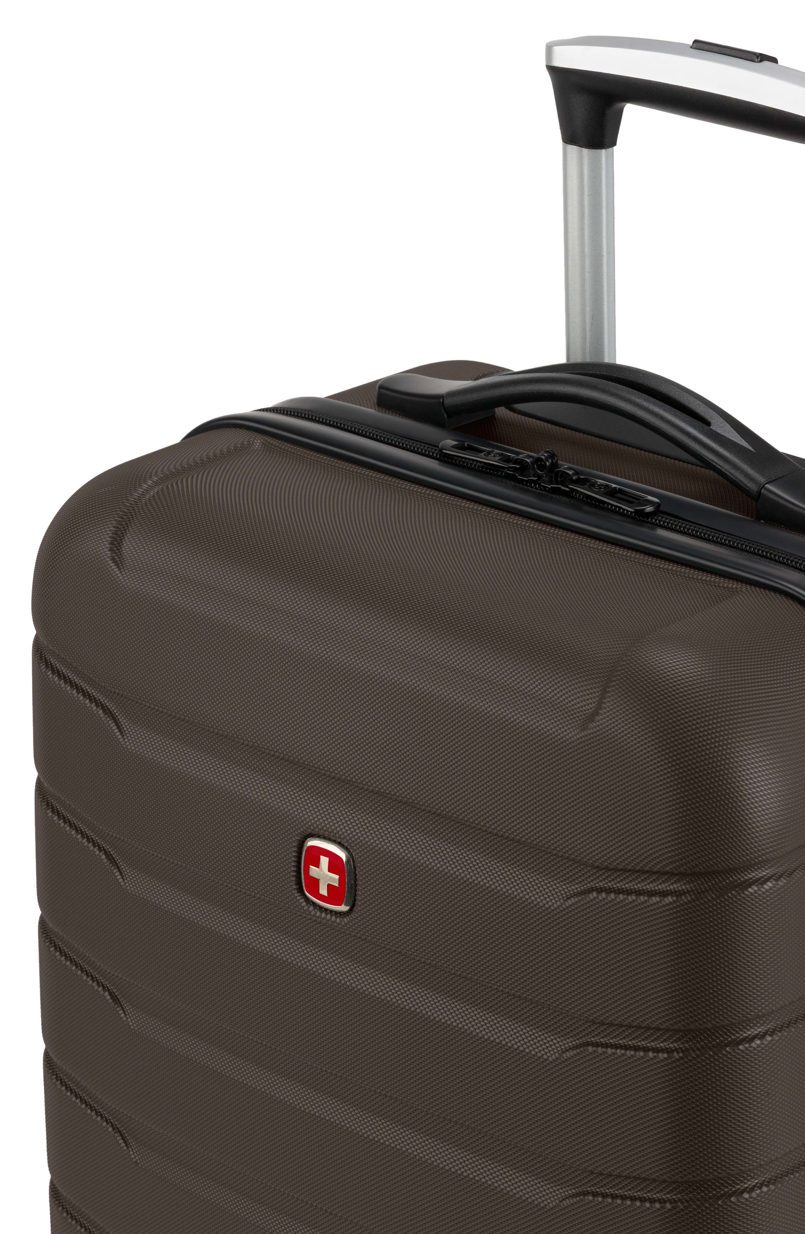 SWISSGEAR 20-Inch Hardside Spinner Carry-On Suitcase, Alternate, color, Chocolate