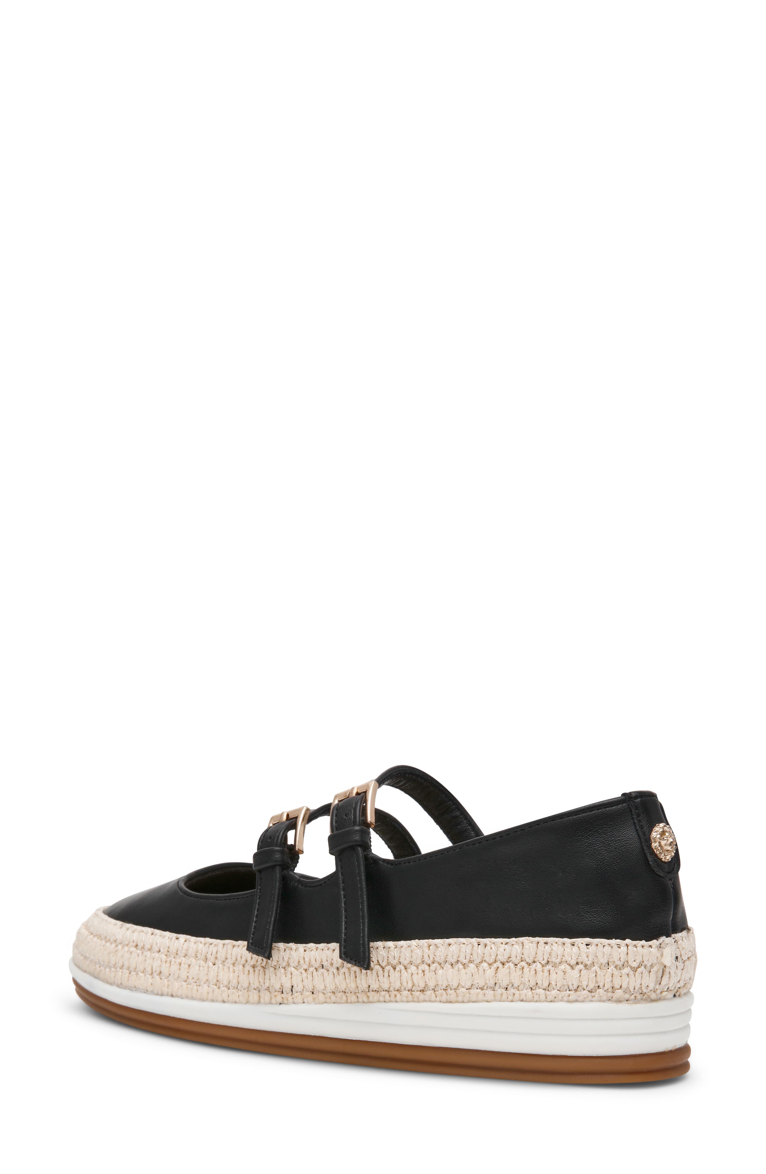Anne Klein Jasiel Mary Jane Flat, Alternate, color, Black Pu
