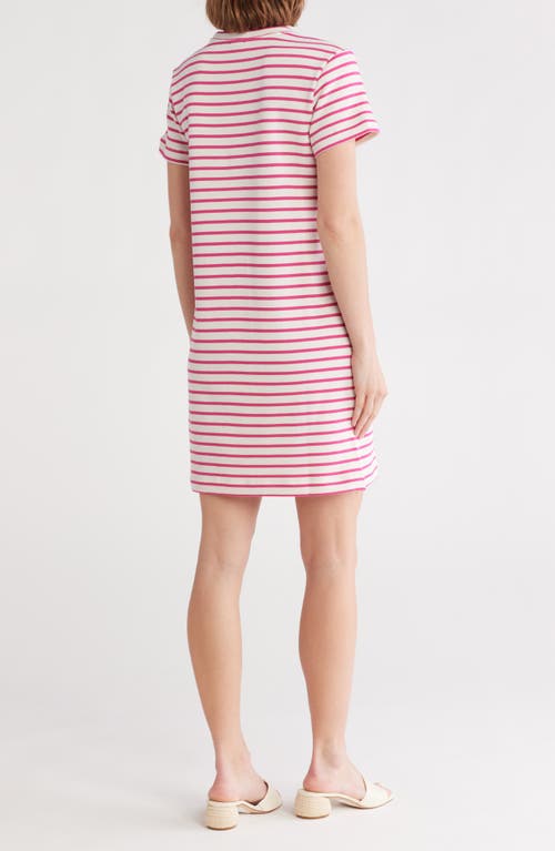 Shop Splendid Royale Stripe Cotton Blend T-shirt Dress