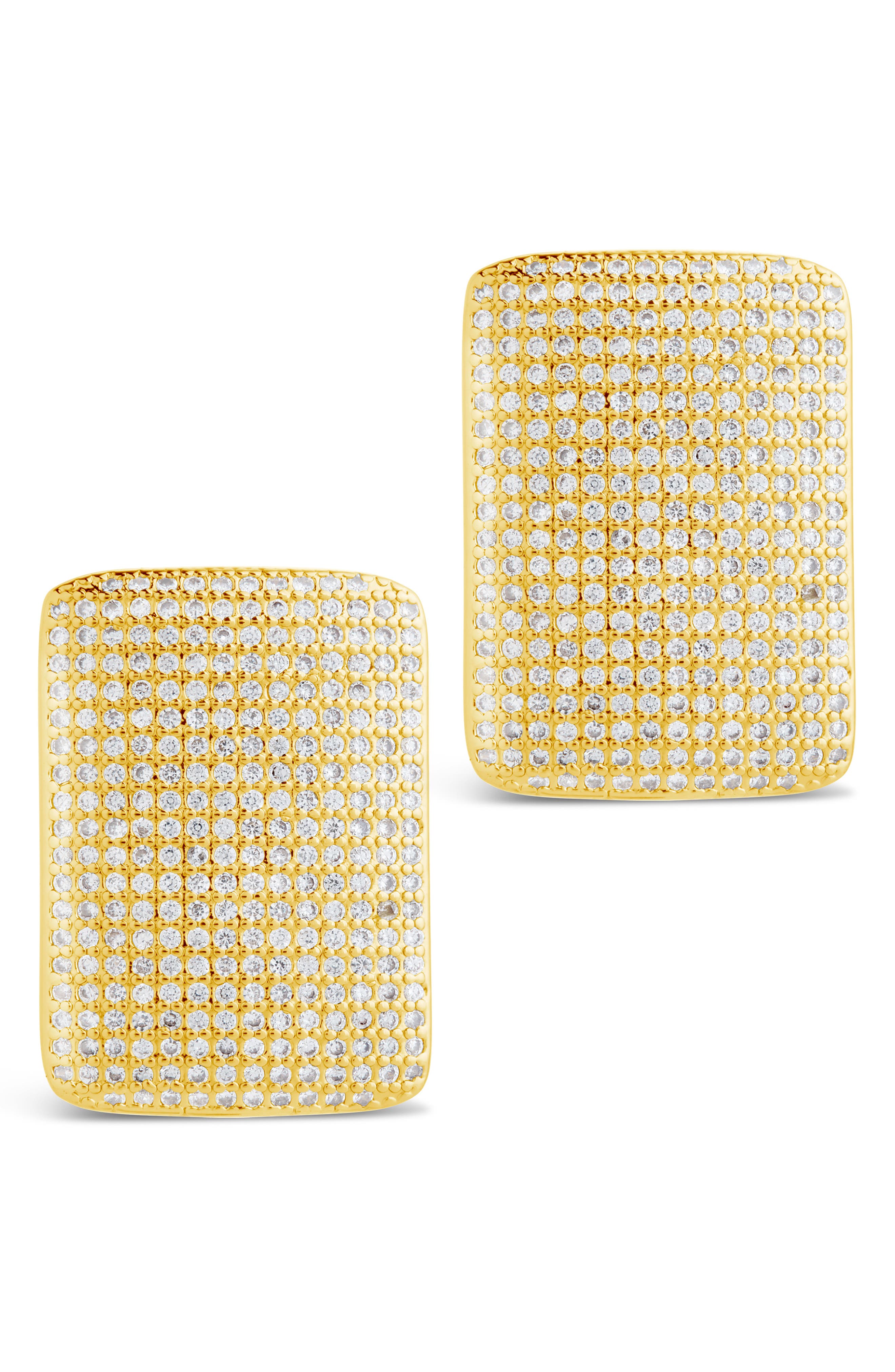 Sterling Forever Beignet Cubic Zirconia Stud Earrings